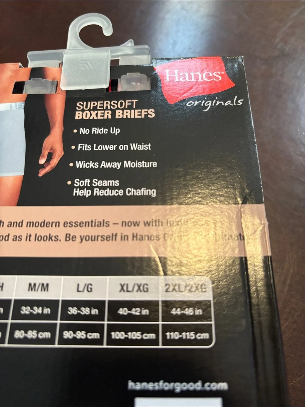 Hanes 3 Pack Supersoft Moisture Wicking Boxer Briefs Blue Red & Black NWT